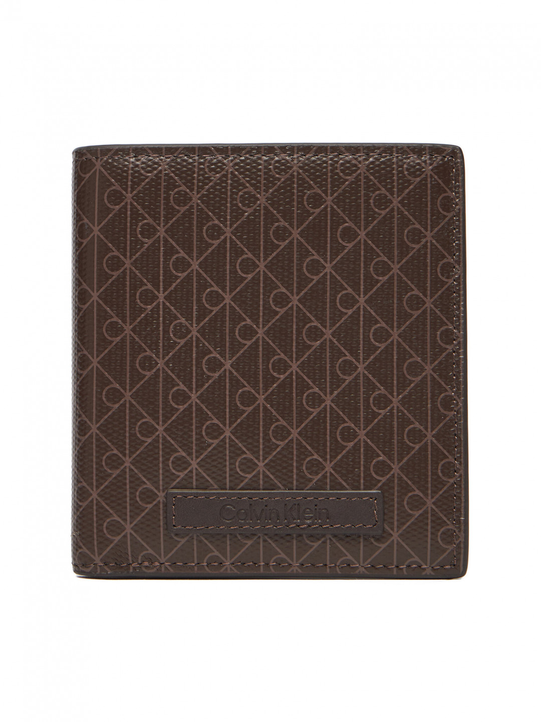 Calvin Klein Velká dámská peněženka Coated Ns Slim Billfold LV04D1084G Hnědá